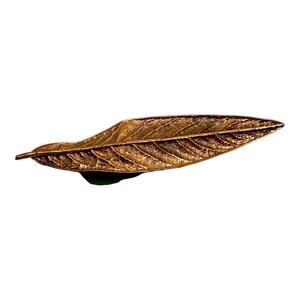 John Griffin Copper Plated Real Leaf Brooch Vintage MCM Jewelry